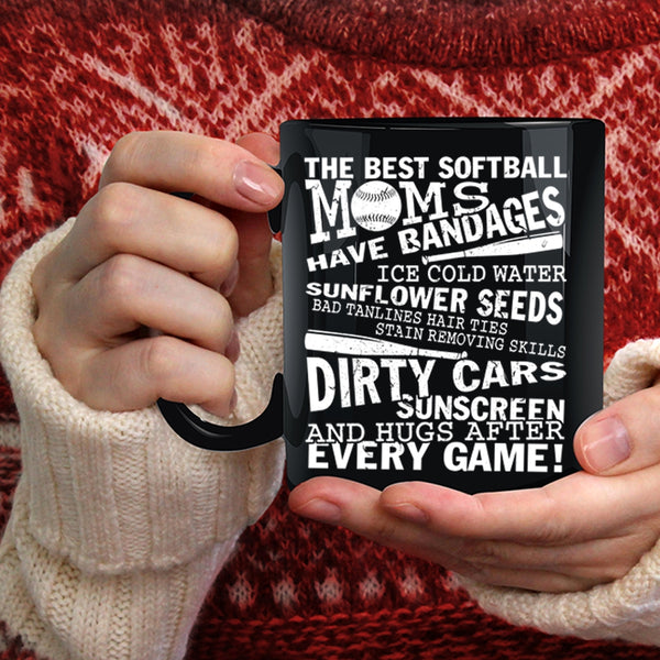 The Best Softball Moms Coffee Mug, I Love Softball Coffee Cup