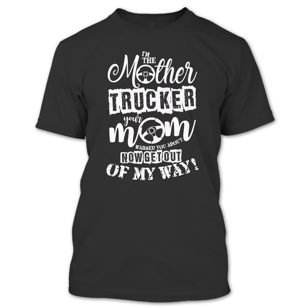 A black t-shirt with the shopify logo