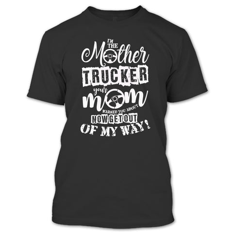 A black t-shirt with the shopify logo