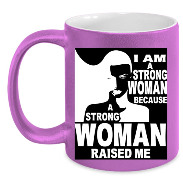 Cool Gift For My Daughter Coffee Mug, I Am A Strong Woman Accent Mug