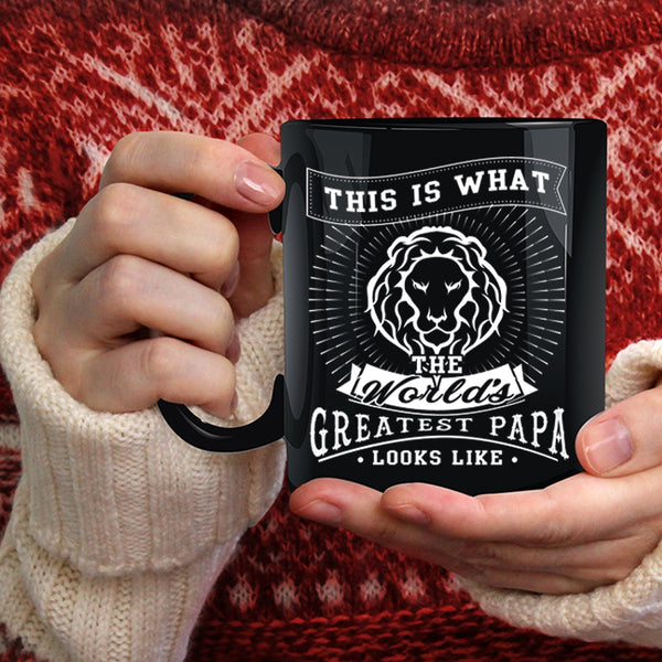 What The World's Greatest Papa Looks Like Coffee Mug, Funny Papa Coffee Cup