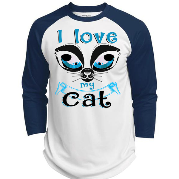 I Love My Cat T Shirt, My Pets T Shirt, Awesome T-Shirts  (Polyester Game Baseball Jersey)