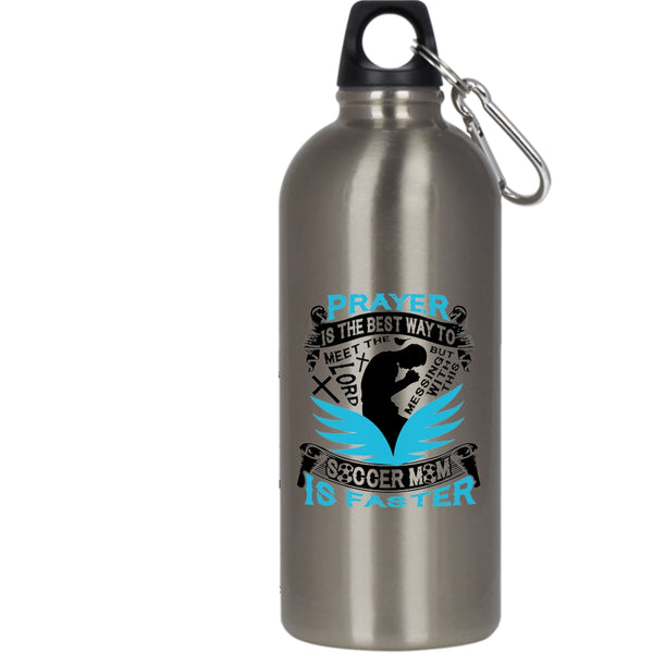Don't Mess With This Soccer Mom 20 oz Stainless Steel Bottle,Cool Soccer Mom Outdoor Sports Water Bottle