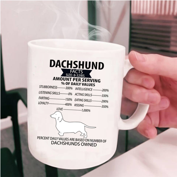 Dachshunds Owned Coffee Mug, Dachshund Cup