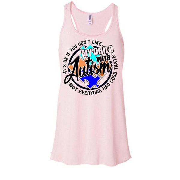 My Child With Autism T Shirt, Gift For Autism Parents Tank Top