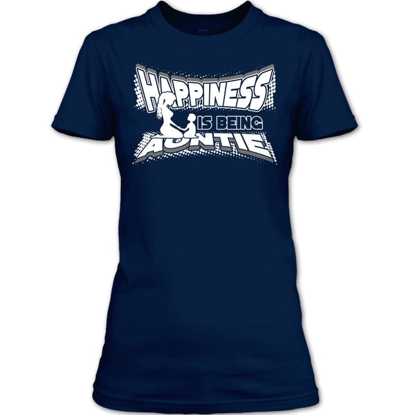 Happiness Is Being Autie T Shirt, Coolest Auntie T Shirt
