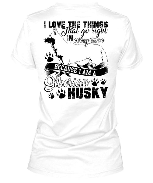I Am A Siberian Husky T Shirt, I Love Dog T Shirt