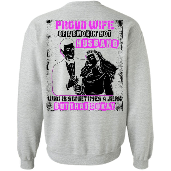 I Love Husband T Shirt, Proud Wife Sweatshirt