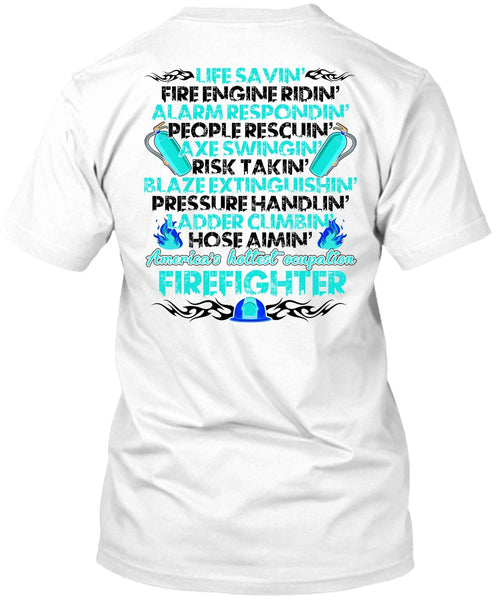 A black t-shirt with the shopify logo