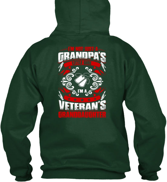 Grandpa's Little Girl T Shirt, I'm A Veteran's Granddaughter T Shirt
