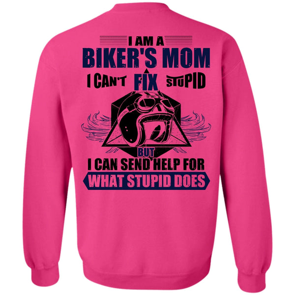 I Love Biking T Shirt, I Am A Biker's Mom Sweatshirt