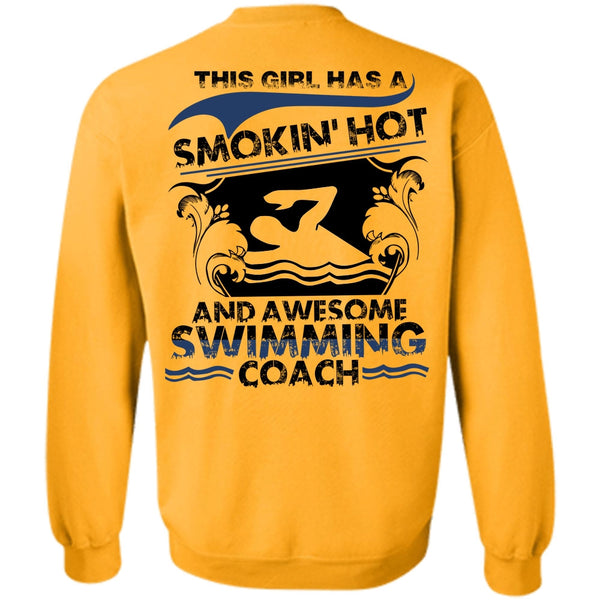 I Love Swimming T Shirt, Awesome Swimming Coach Sweatshirt