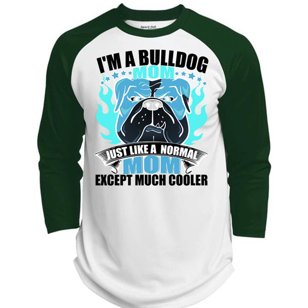 I'm A Bulldog Mom T Shirt, I Love Bulldog T Shirt, Awesome T-Shirts  (Polyester Game Baseball Jersey)