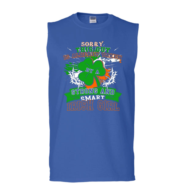 I'm Already Taken T Shirt, Taken By A Irish Girl T Shirt, Cool T Shirt (Men's Cotton Sleeveless)