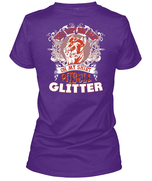 This Isn't Dog Hair T Shirt, Pit Bull Glitter T Shirt