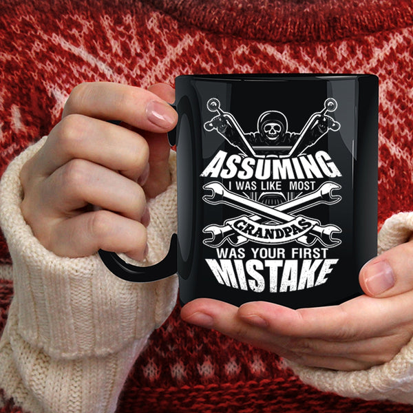 I Was Like Most Grandpas Was Your First Mistake Coffee Mug, Cool Motorcycles Coffee Cup