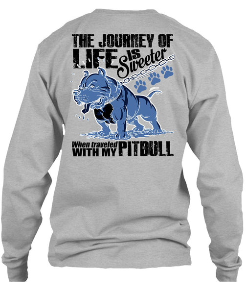 Traveled With My Pit Bull T Shirt, I Love Pit Bull T Shirt
