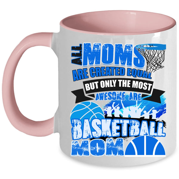 Awesome Mom Coffee Mug, Only The Most Awesome Are Basketball Mom Accent Mug