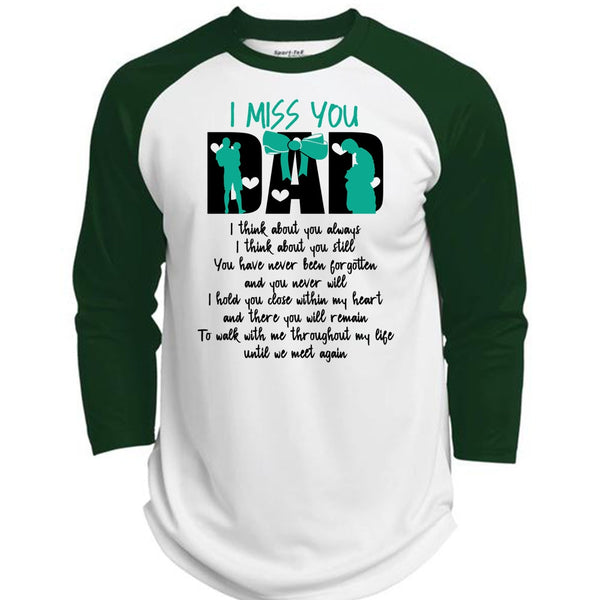 I Miss You Dad T Shirt, I Love Dad T Shirt, Awesome T-Shirts  (Polyester Game Baseball Jersey)