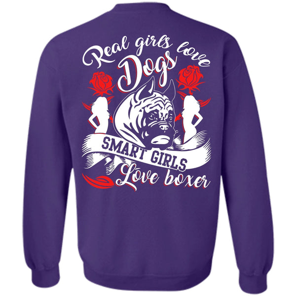 Smart Girls Love Boxer T Shirt, I Love Dog Sweatshirt
