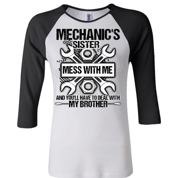 Mechanic's Sister T Shirt, I Love Mechanic T Shirt, Awesome T-Shirts