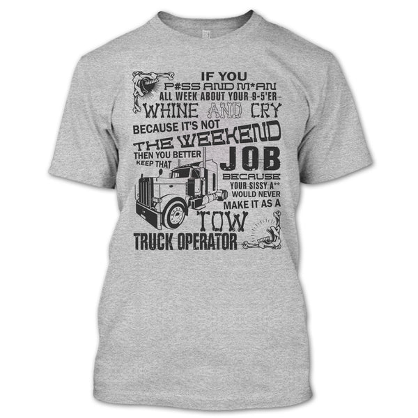 Tow Truck Operator T Shirt, Coolest Trucker T Shirt