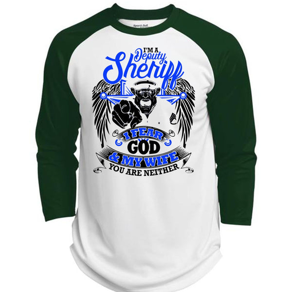 I'm A Deputy Sheriff T Shirt, I Love Police T Shirt, Awesome T-Shirts  (Polyester Game Baseball Jersey)