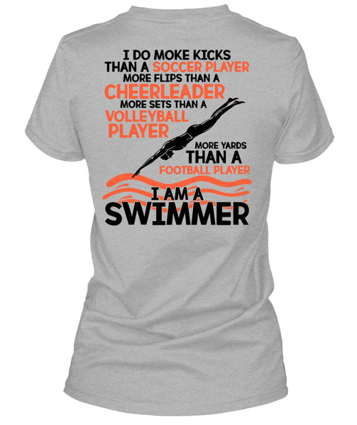 I Am A Swimmer T Shirt, I Love Swimming T Shirt