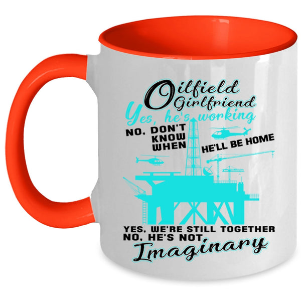 Cool Couple Coffee Mug, Oilfield Girlfriend Accent Mug