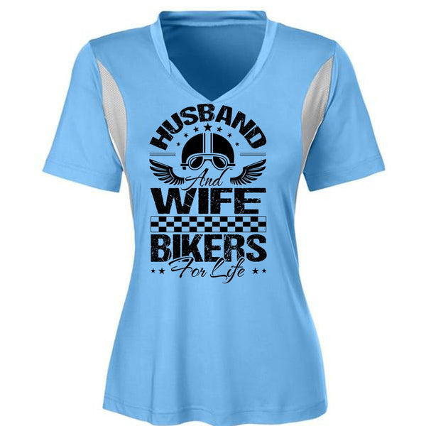 Husband And Wife Bikers For Life T Shirt, I Love Biker T Shirt, Awesome T-Shirts