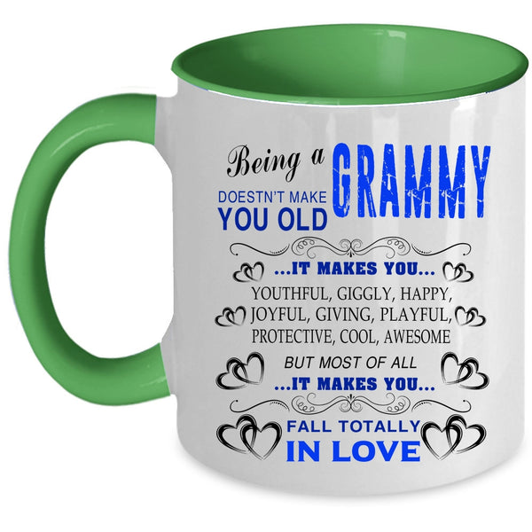 Cute Gift For Grandmas Coffee Mug, Being A Grammy Accent Mug