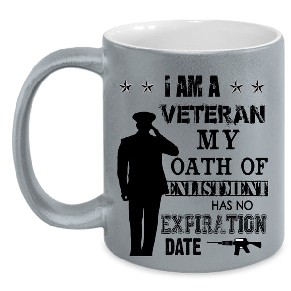 Awesome Gift For Veteran Coffee Mug, I Am A Veteran Accent Mug