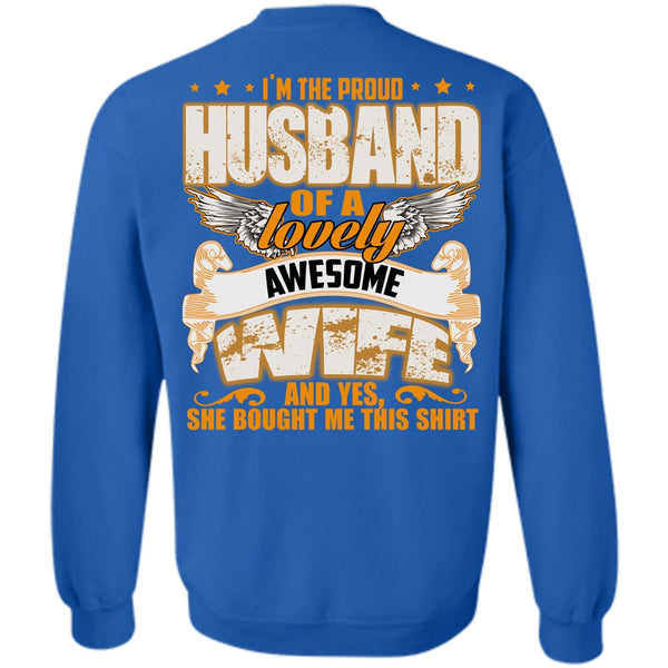 Lovely Awesome Wife T Shirt, I Love Husband Sweatshirt