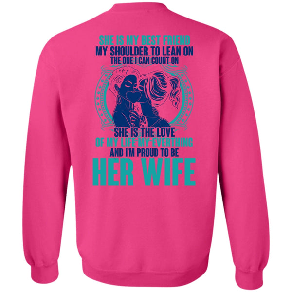 I Love Wife T Shirt, I'm Proud To Be Her Wife Sweatshirt