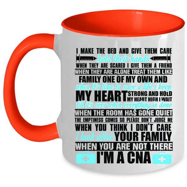 Funny Gift For Nurses Coffee Mug, I'm A CNA Accent Mug