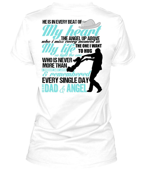 He Is My Dad And Angel T Shirt, I Love Dad T Shirt