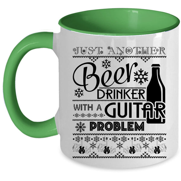 With A Guitar Problem Coffee Mug, Just Another Beer Drinker Accent Mug