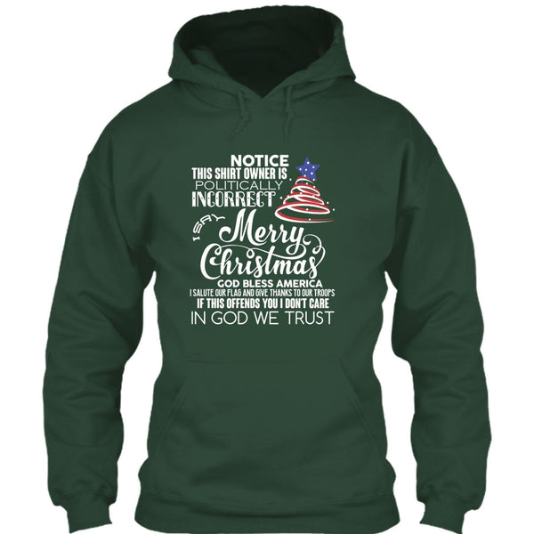 Merry Christmas T Shirt, God Bless American T Shirt