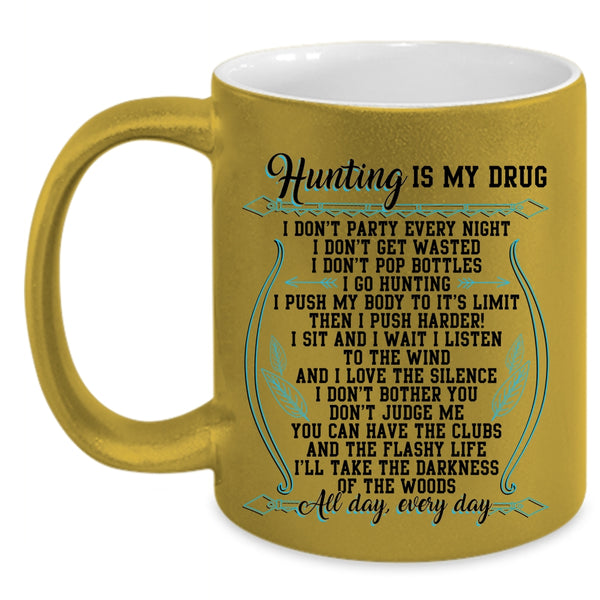 Cool Gift For Hunter Coffee Mug, I Love Hunting Accent Mug