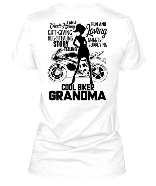 Cool Biker Grandma T Shirt, I Love Biking T Shirt