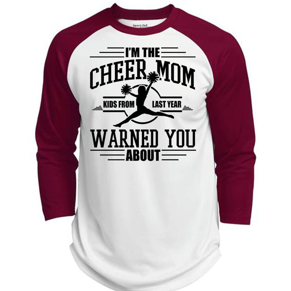 I'm The Cheer Mom T Shirt, I Love Cheering T Shirt, Awesome T-Shirts  (Polyester Game Baseball Jersey)