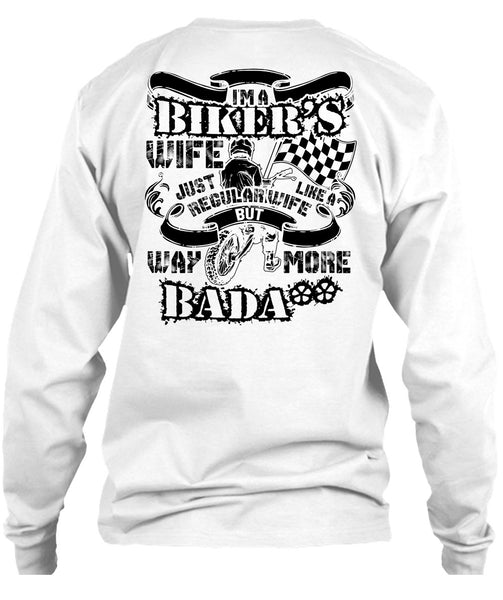 I'm A Biker's Wife T Shirt, I Love Wife T Shirt