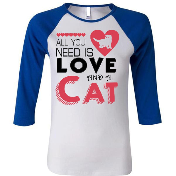 All You Need Is Love And A Cat T Shirt, I Love My Cat T Shirt, Cool Pets T Shirt