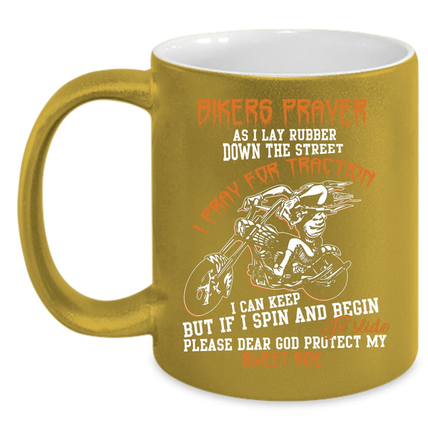 Bikers Prayer Coffee Mug, Awesome Gift For Bikers Coffee Cup