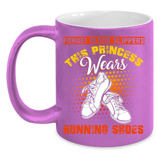 This Princess Wears Running Shoes Coffee Mug, Cute Girls Coffee Cup