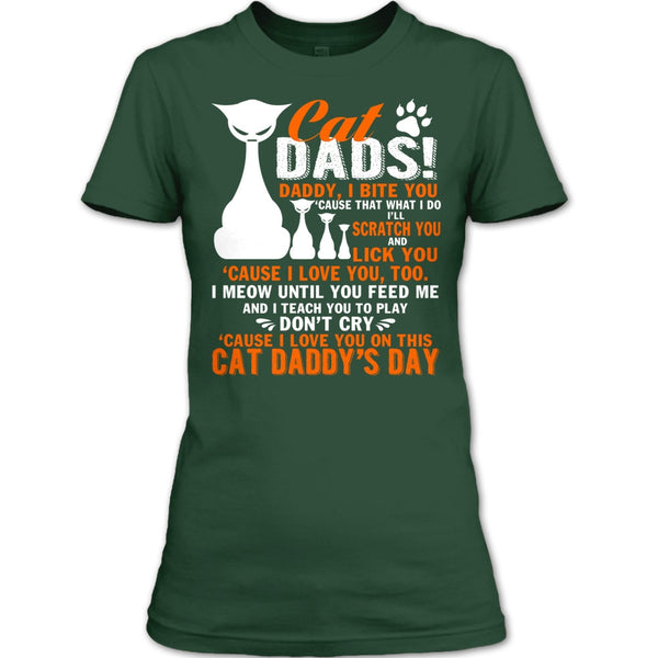 Cat Dads T Shirt, Daddy I Bite You T Shirt