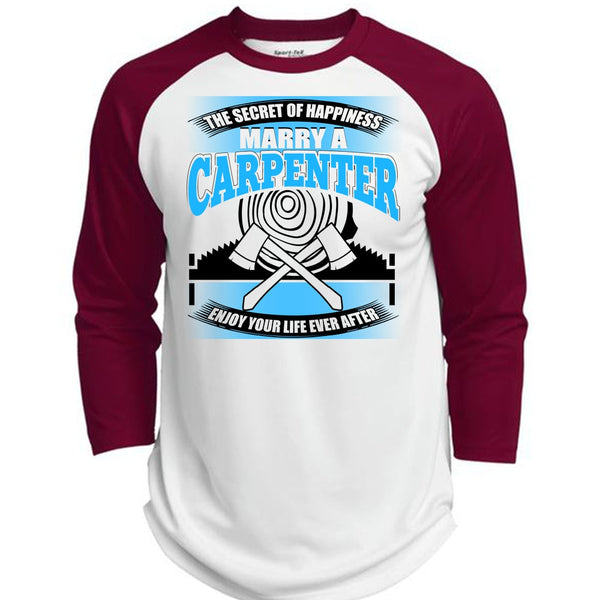 Marry A Carpenter T Shirt, I Love Carpenter T Shirt, Awesome T-Shirts  (Polyester Game Baseball Jersey)
