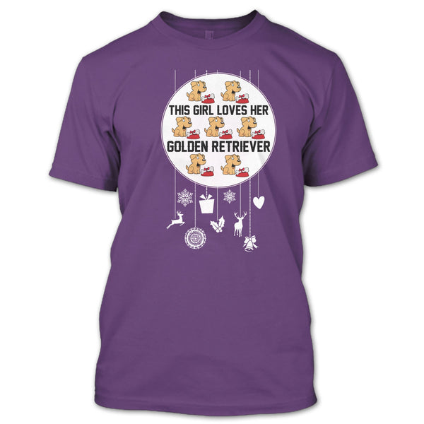 This Girl Loves Her Golden Retriever T Shirt, Coolest Dog Lover T Shirt