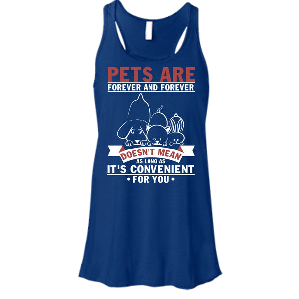 Pets Are Forever And Forever T Shirt, Coolest Dog And Cat Tank Top