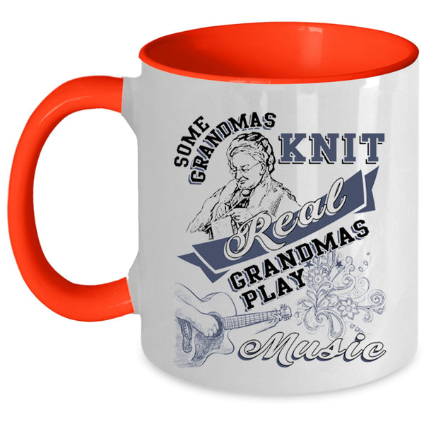 Funny Grandma Coffee Mug, Real Grandmas Play Music Accent Mug